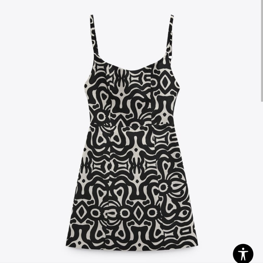 Zara short printed dress